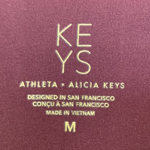 Athleta x Alicia Keys Maroon Red Goddess Bodysuit - Picture 7 of 15